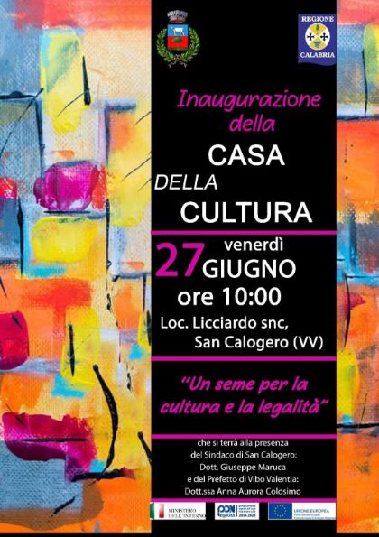 UN SEME PER LA CULTURA E LA LEGALITA' UN SEME PER LA CULTURA E LA LEGALITA'
