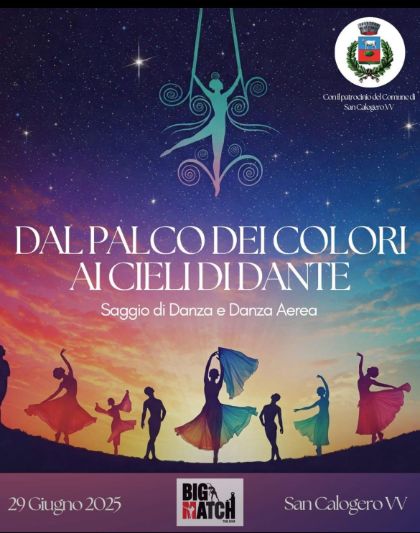 Dal palco dei colori ai cieli di Dante Dal palco dei colori ai cieli di Dante